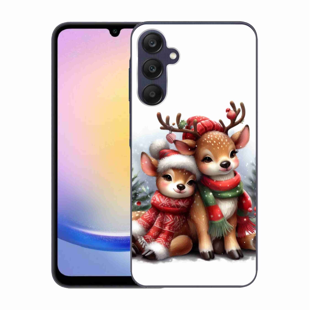 Gelový kryt mmCase na Samsung Galaxy A25 5G - vánoční sobi