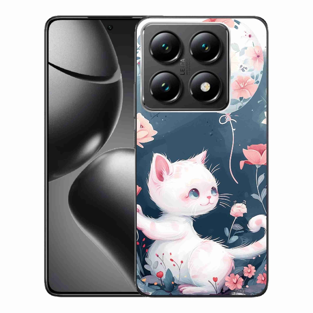Gelový kryt mmCase na Xiaomi 14T Pro - kotě s balónkem
