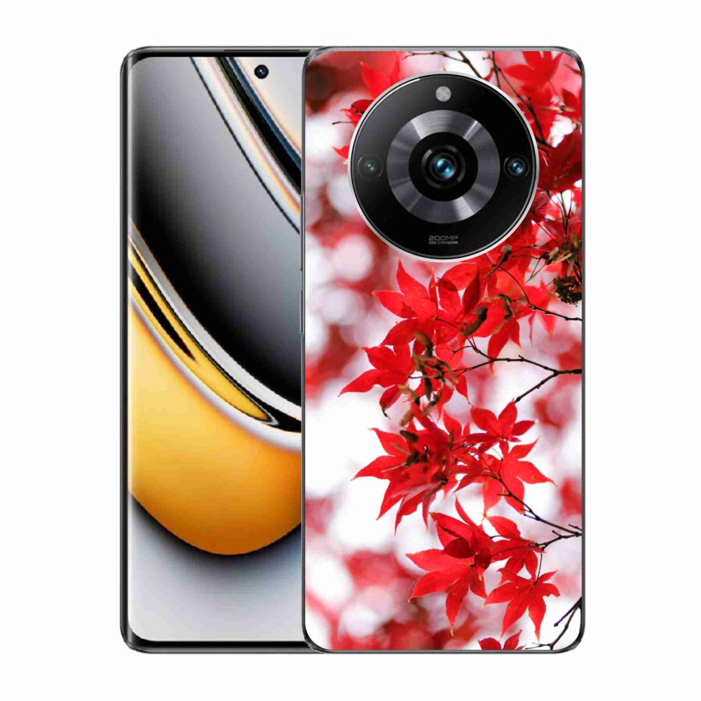 Gelový kryt mmCase na Realme 11 Pro/11 Pro+ - červené listy