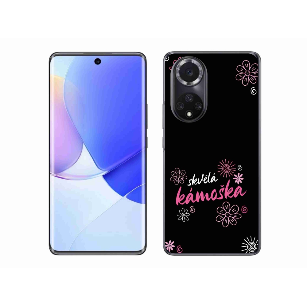 Gelový kryt mmCase na Huawei Nova 9 - skvělá kámoška černé pozadí