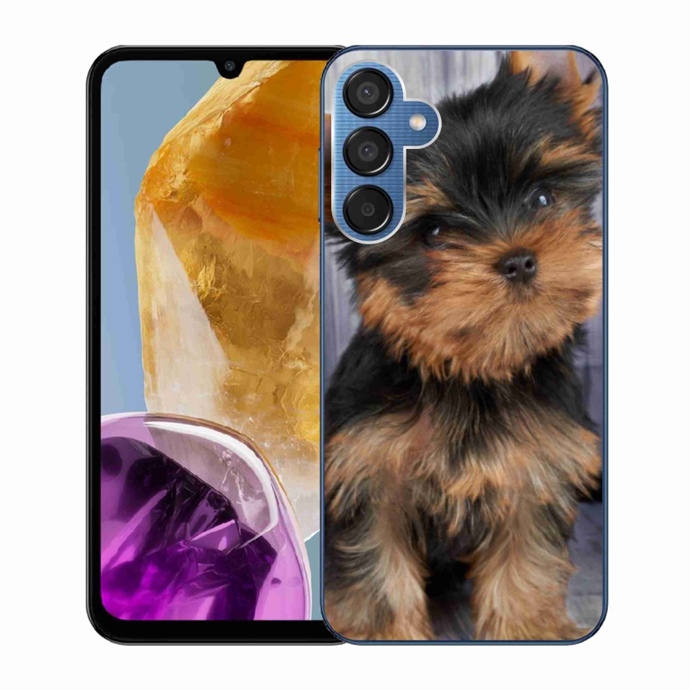 Gelový obal mmCase na Samsung Galaxy M15 5G - jorkšír 9