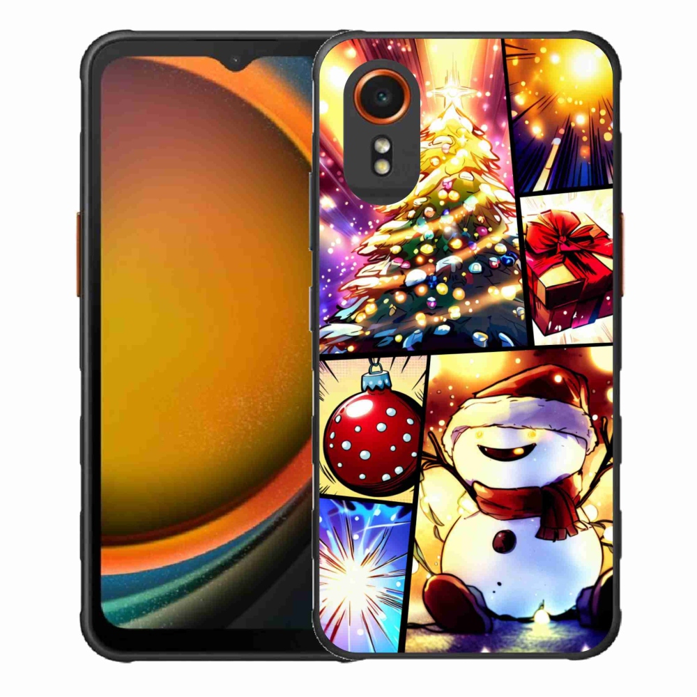 Gelový kryt mmCase na Samsung Galaxy Xcover 7 - vánoční motivy 1