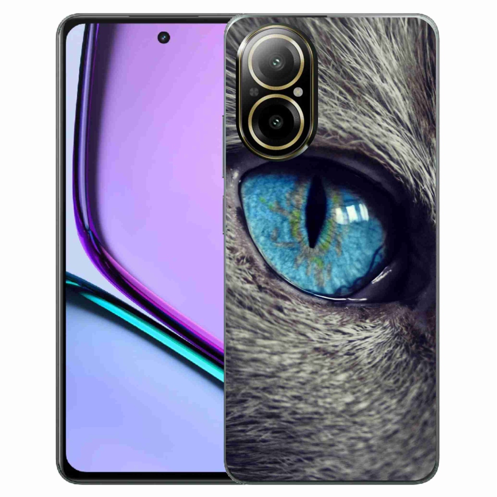 Gelový kryt mmCase na Realme C67 - modré kočičí oko