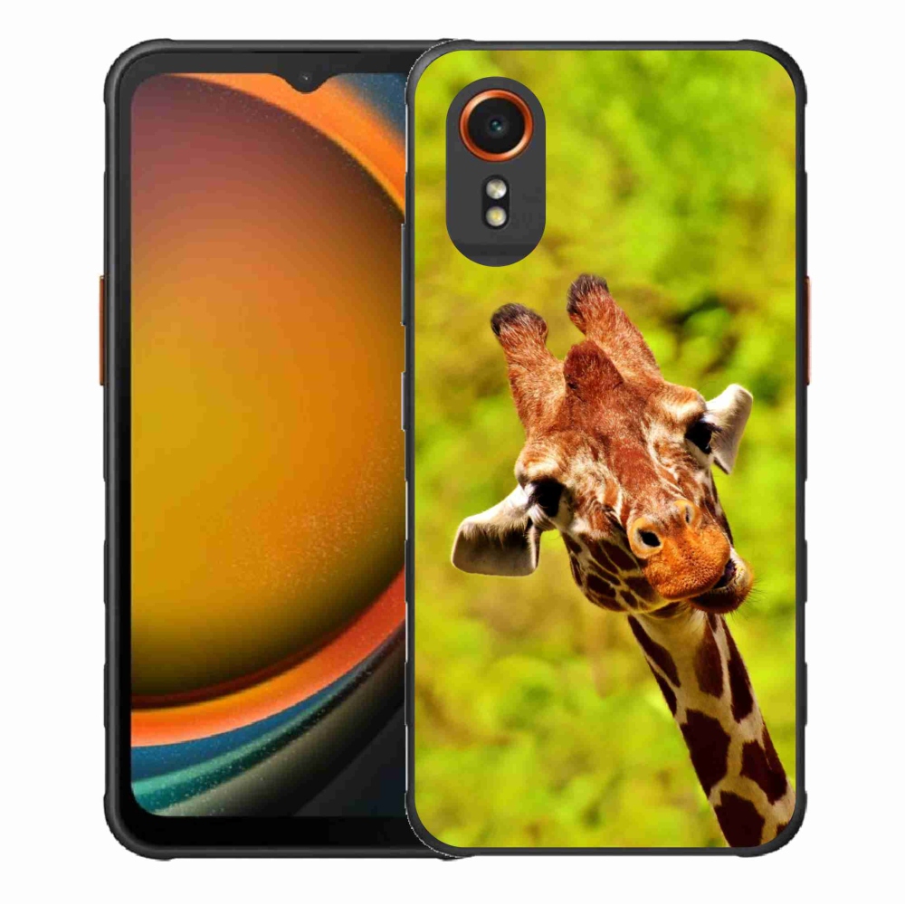 Gelový kryt mmCase na Samsung Galaxy Xcover 7 - žirafa