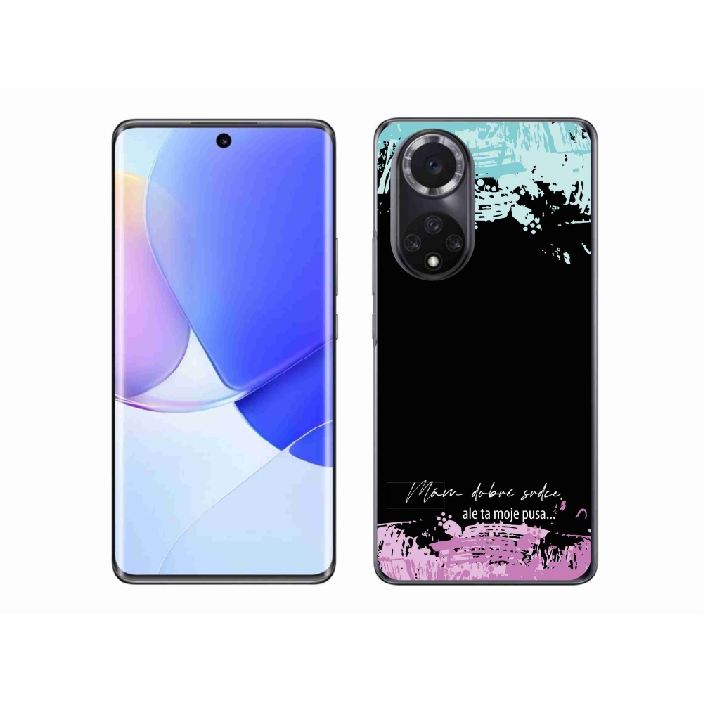 Gelový kryt mmCase na Huawei Nova 9 - vtipný text 3 černé pozadí