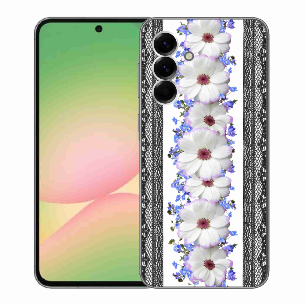 Gelový kryt mmCase na Samsung Galaxy A56 5G - květiny 8