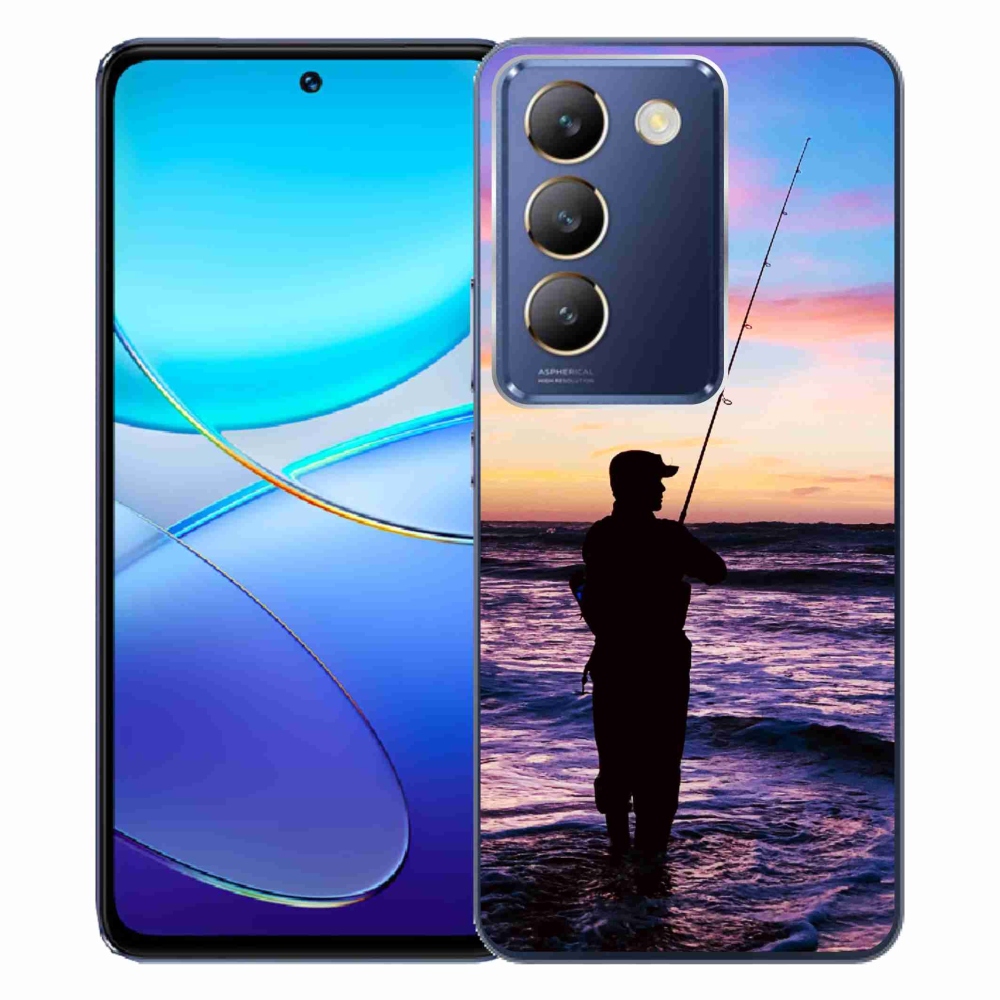 Gelový kryt mmCase na Vivo V40 SE 4G/5G - rybaření 1