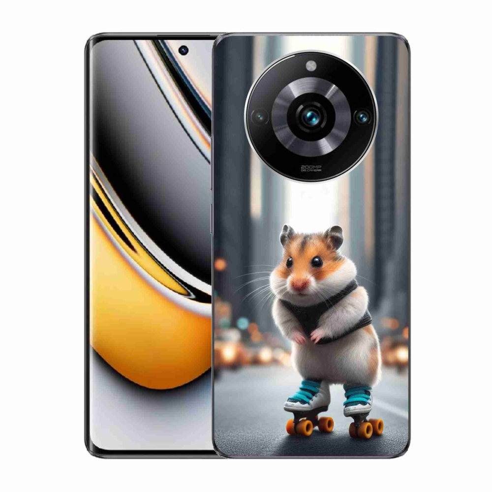 Gelový kryt mmCase na Realme 11 Pro/11 Pro+ - křeček na bruslích