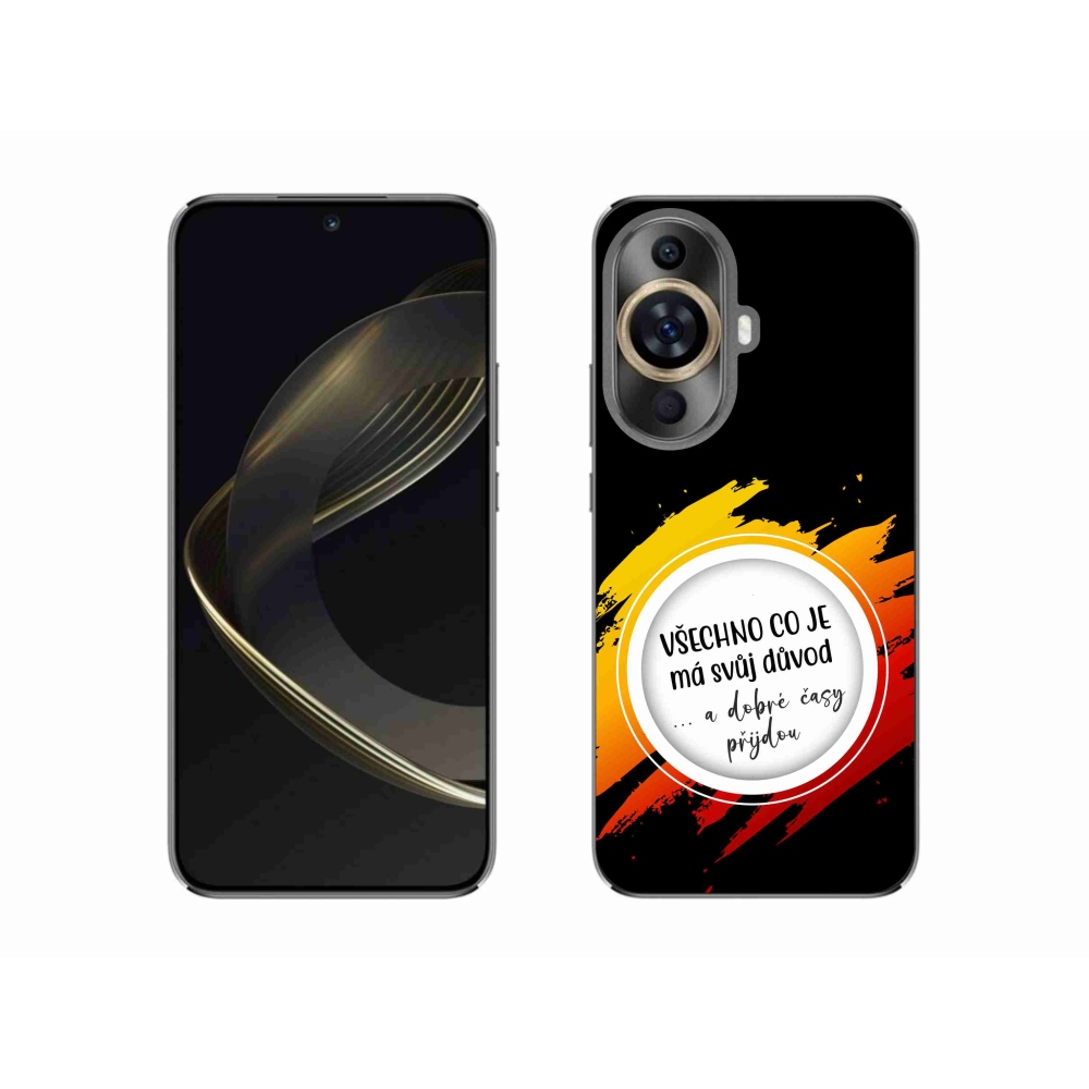 Gelový kryt mmCase na Huawei Nova 11 - citát 3 černé pozadí