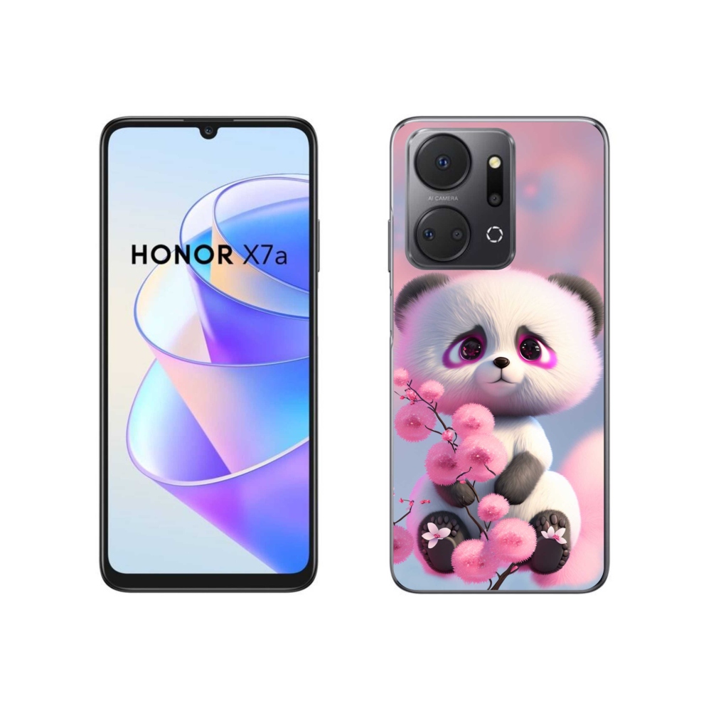 Gelový kryt mmCase na Honor X7a - roztomilá panda 1