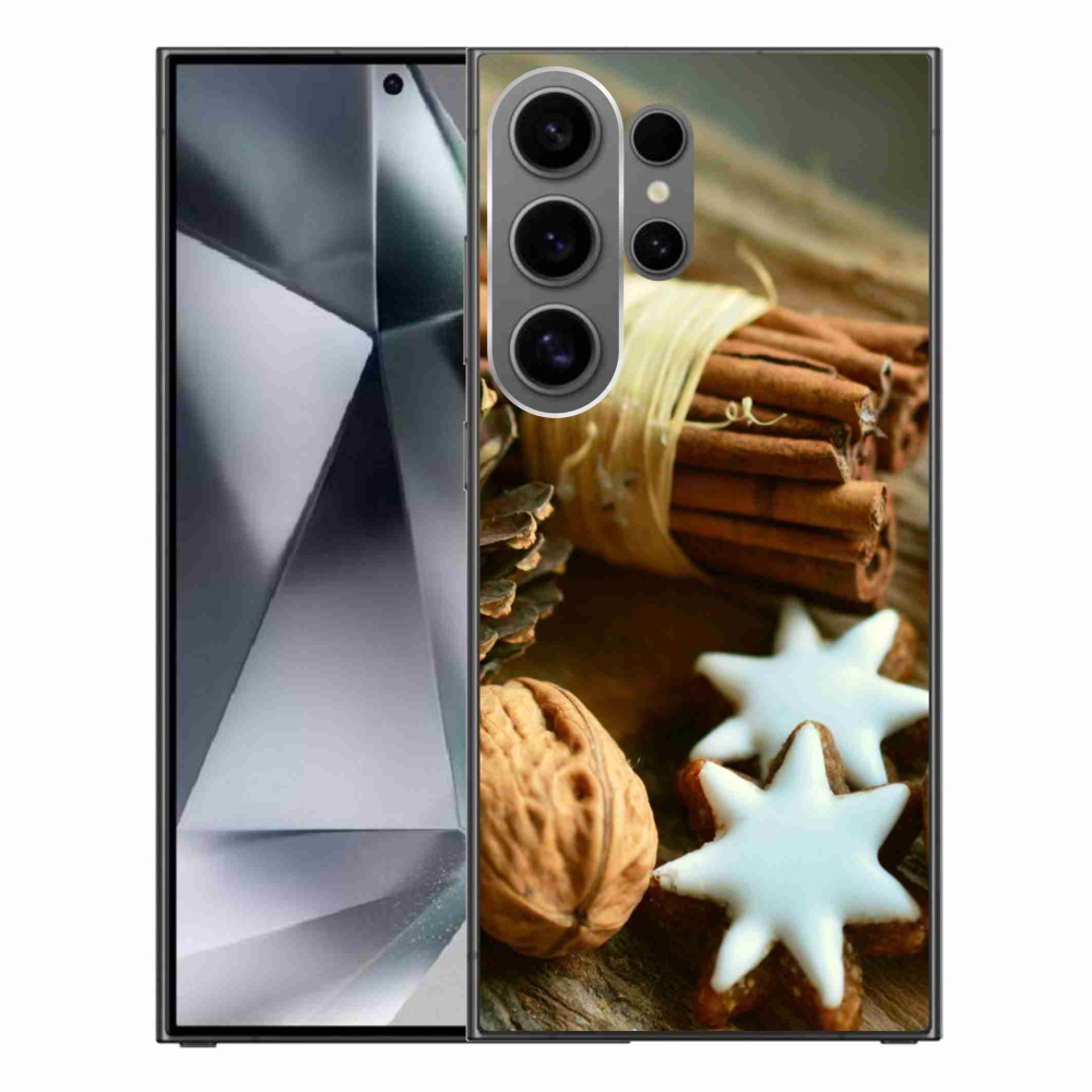 Gelový kryt mmCase na Samsung Galaxy S24 Ultra - skořice a perníčky