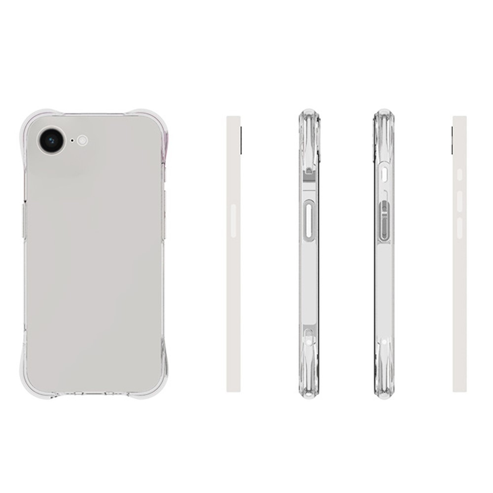 Transparentní gelový obal na iPhone 16e - průhledný