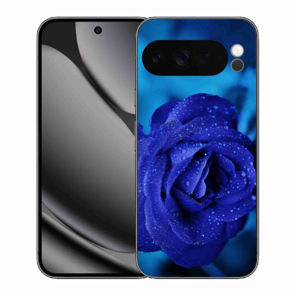 Gelový kryt mmCase na Google Pixel 10 Pro XL - modrá růže