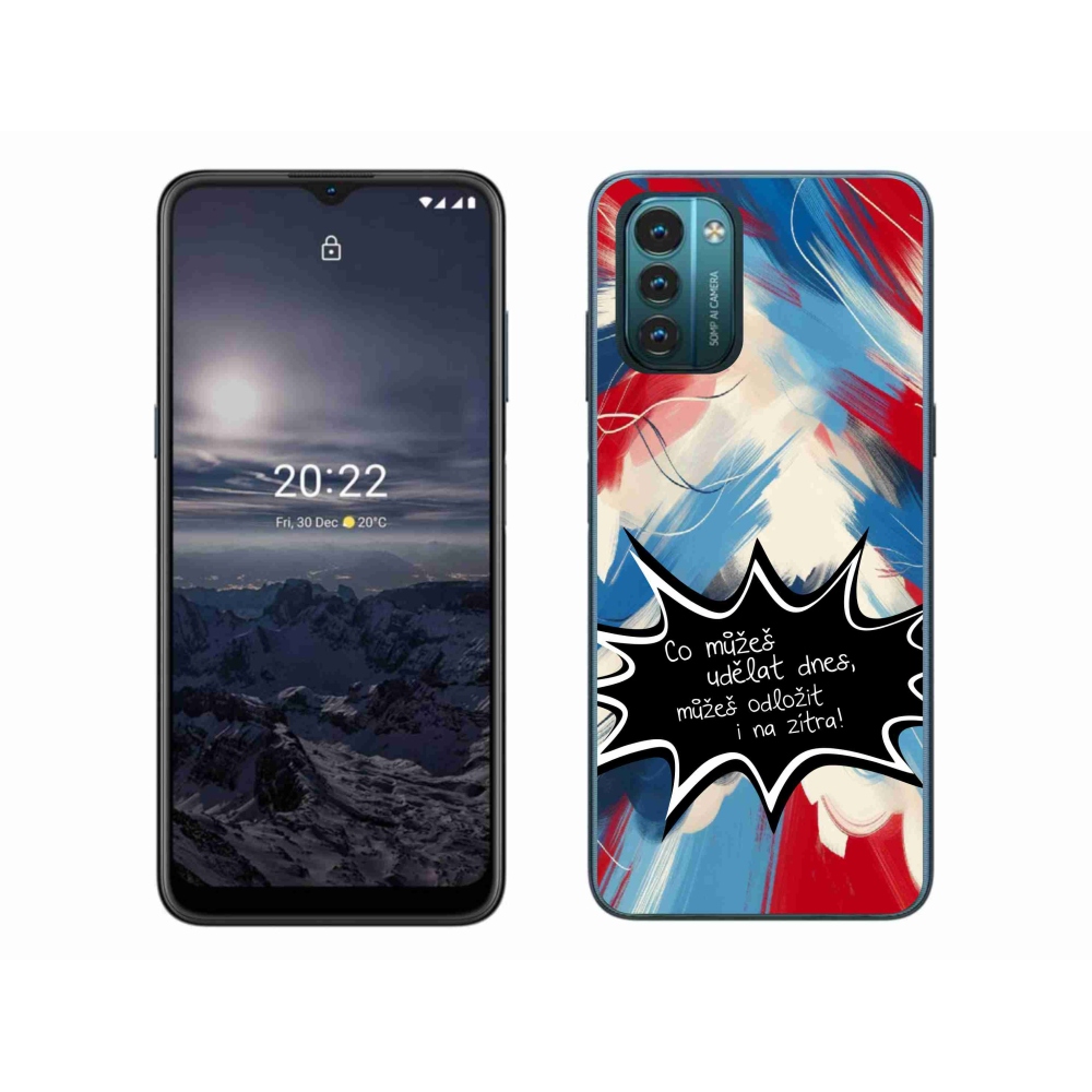 Gelový kryt mmCase na Nokia G11/G21 - vtipný text 9 černé pozadí