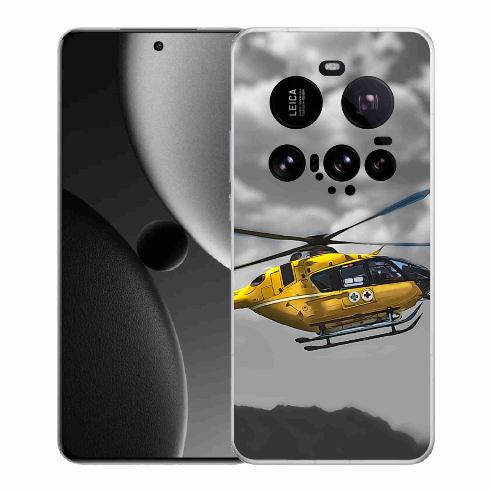 Gelový kryt mmCase na Xiaomi 15 Ultra - žlutá helikoptéra