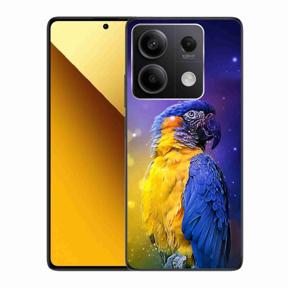 Gelový obal mmCase na Xiaomi Redmi Note 13 5G - papoušek ara 1