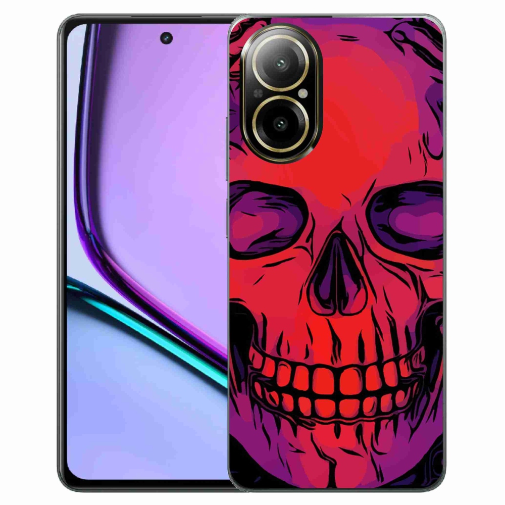 Gelový obal mmCase na Realme C67 - lebka