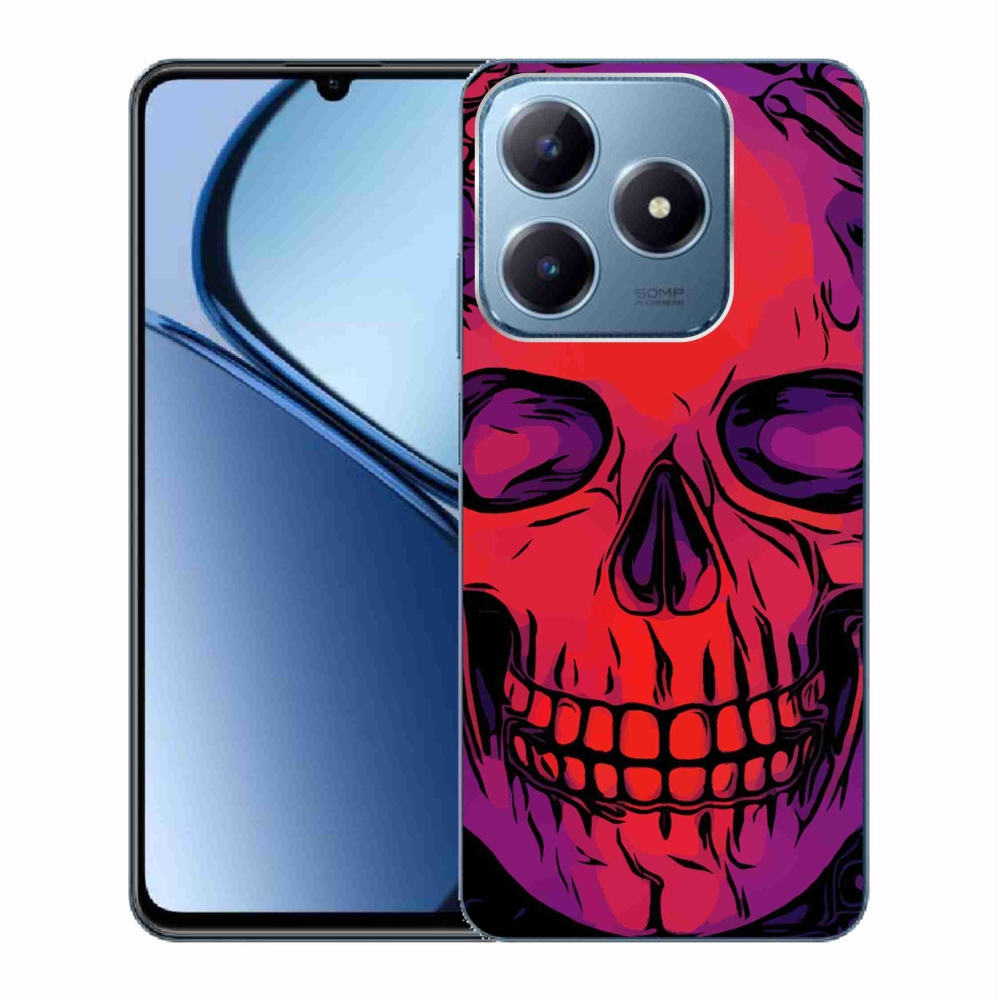 Gelový obal mmCase na Realme C63 - lebka