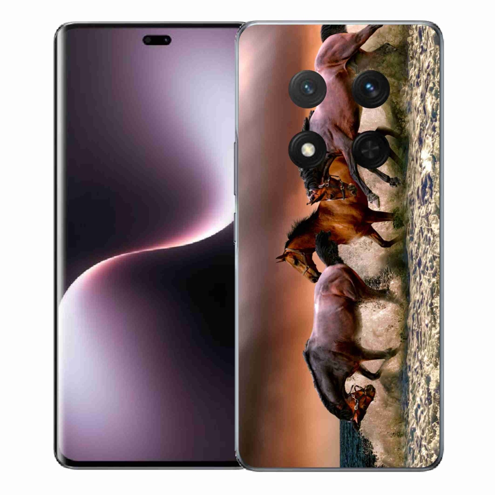 Gelový kryt mmCase na Honor Magic 7 Lite 5G - koně 1