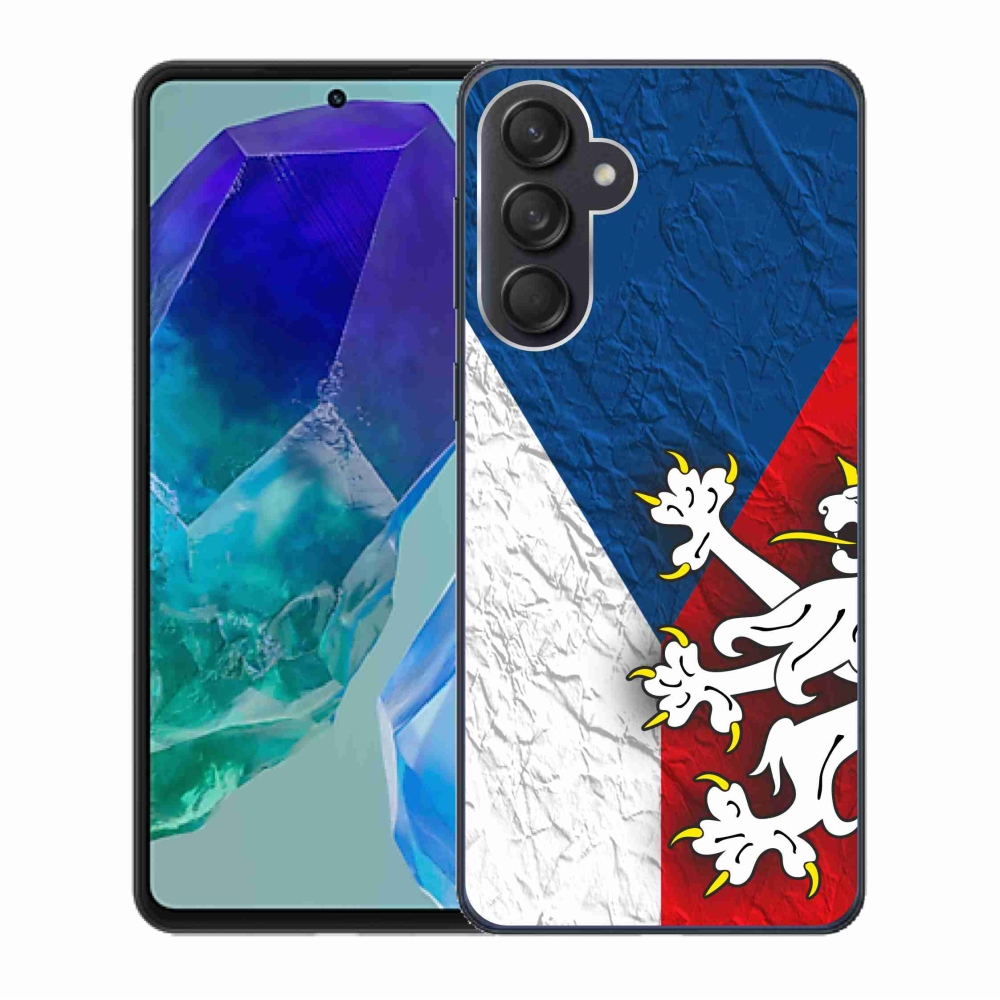 Gelový kryt mmCase na Samsung Galaxy M55 5G - česká vlajka 1