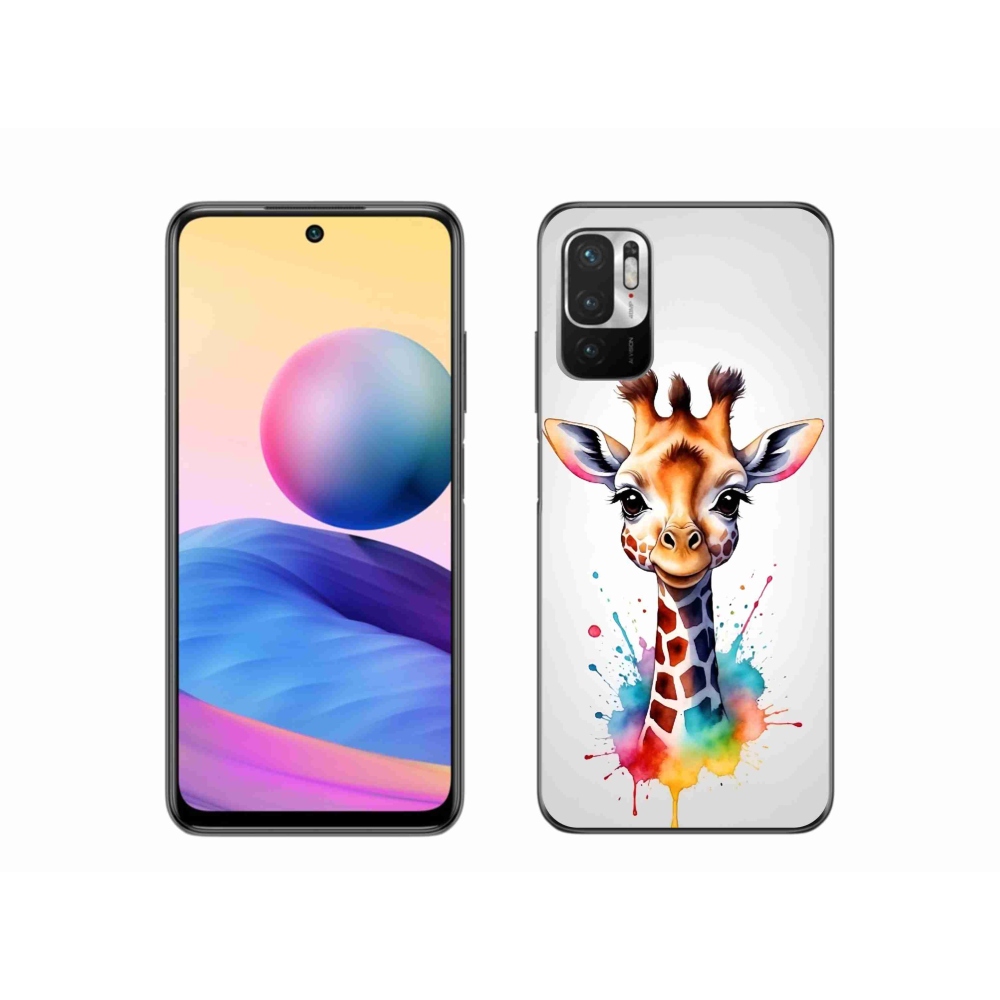 Gelový kryt mmCase na Xiaomi Poco M3 Pro/5G - žirafa 1