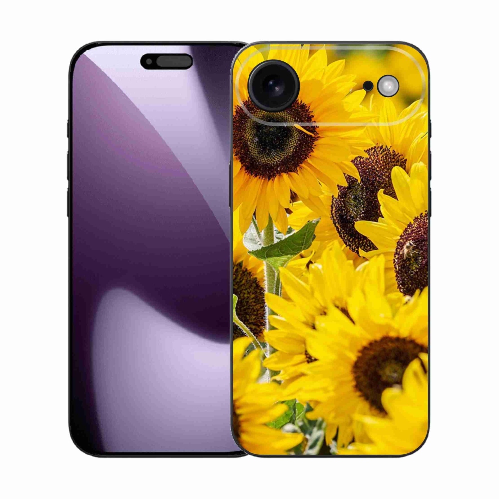 Gelový kryt mmCase na iPhone 17 Air - slunečnice