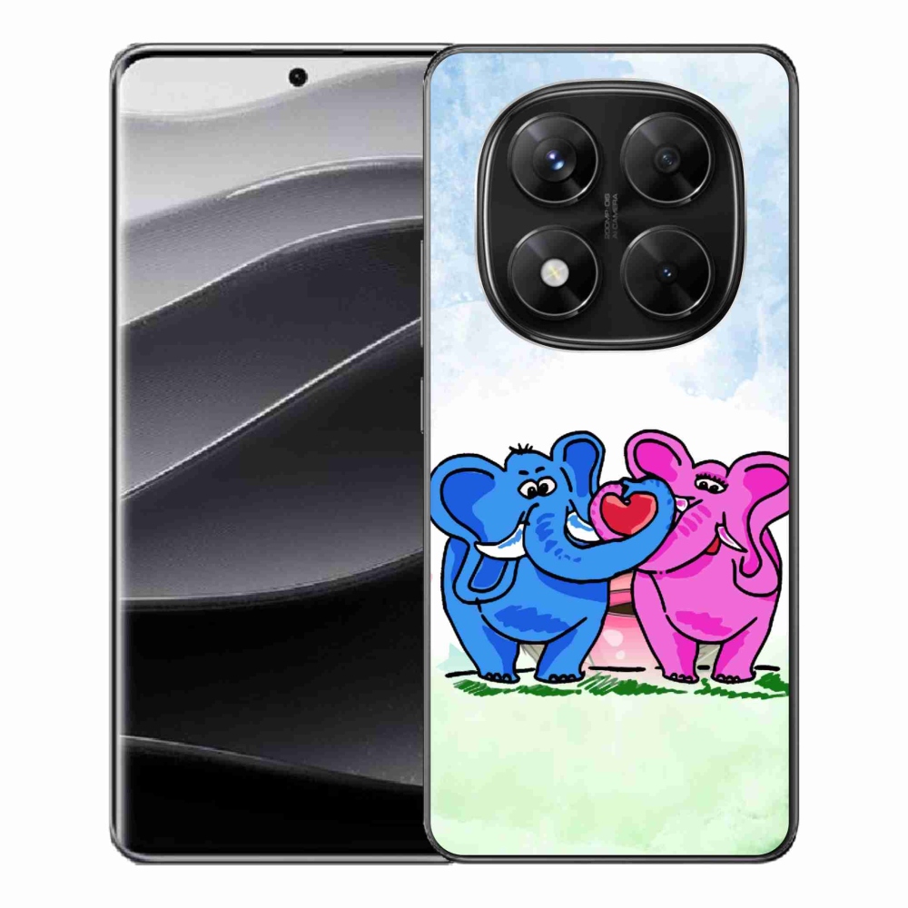 Gelový kryt mmCase na Xiaomi Redmi Note 14 Pro 5G/Poco X7 5G - zamilovaní sloni