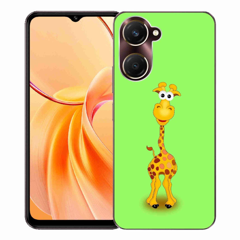 Gelový kryt mmCase na Vivo Y28s 5G - kreslená žirafa