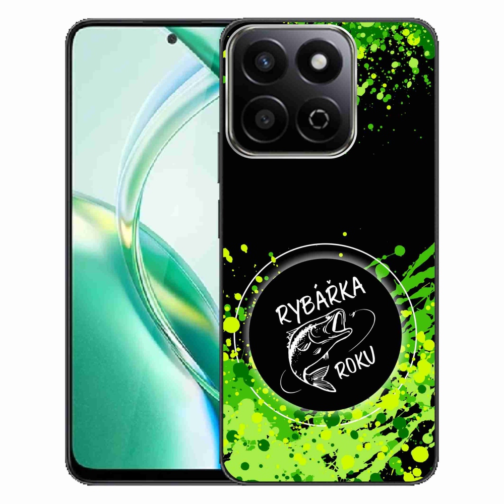 Gelový kryt mmCase na Honor 200 Smart 5G - rybářka roku černé pozadí