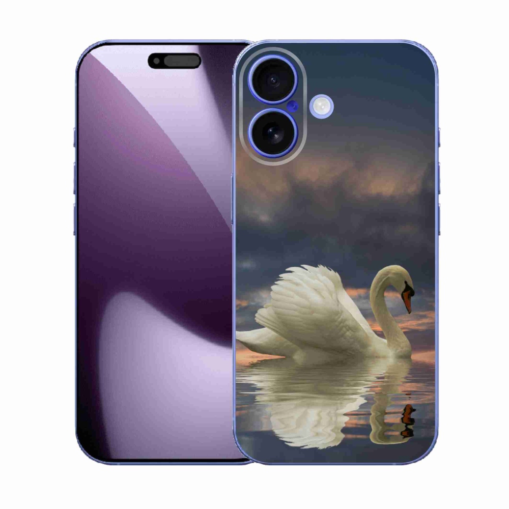 Gelový kryt mmCase na iPhone 17 - labuť