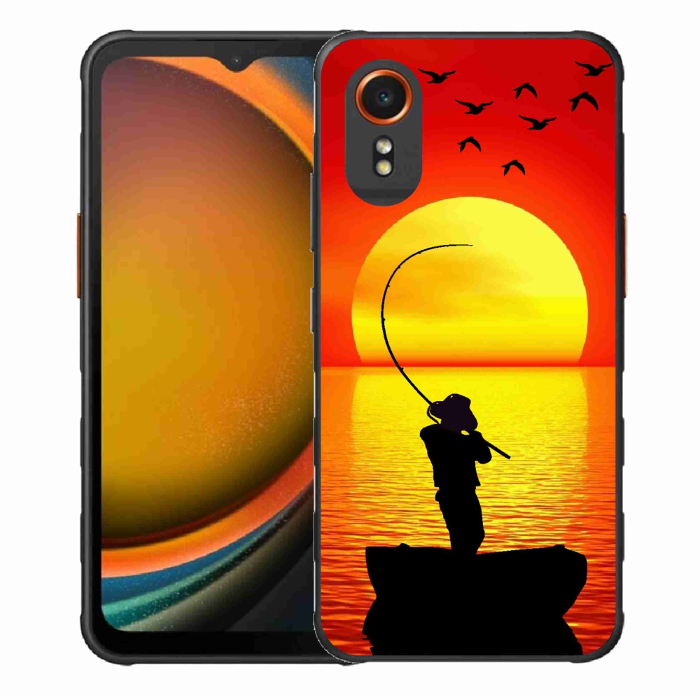 Gelový kryt mmCase na Samsung Galaxy Xcover 7 - rybaření