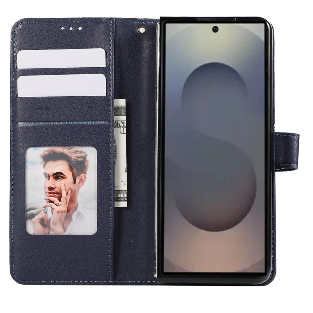 Gridy knížkové pouzdro na Samsung Galaxy Z Fold7 5G - modré