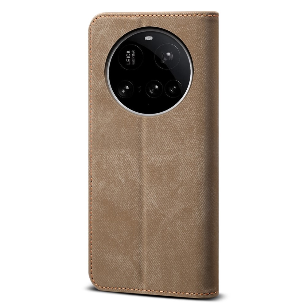 Jeanse knížkové pouzdro na Xiaomi 15 Ultra - khaki
