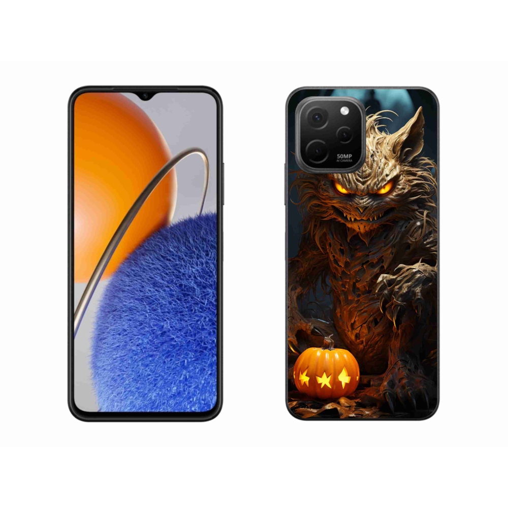 Gelový kryt mmCase na Huawei Nova Y61 - halloweenská příšera