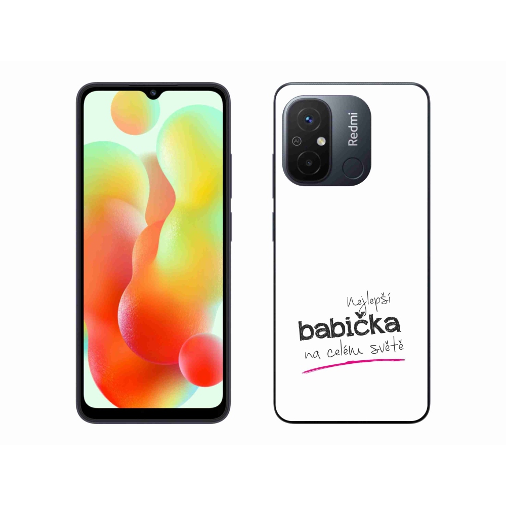 Gelový kryt mmCase na Xiaomi Redmi 12C - nejlepší babička 4 bílé pozadí