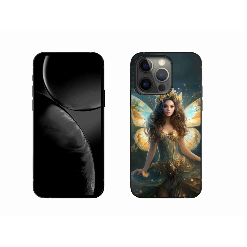 Gelový kryt mmCase na iPhone 13 Pro 6.1 - motýlí žena