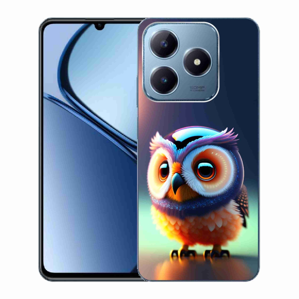 Gelový kryt mmCase na Realme C63 - sovička