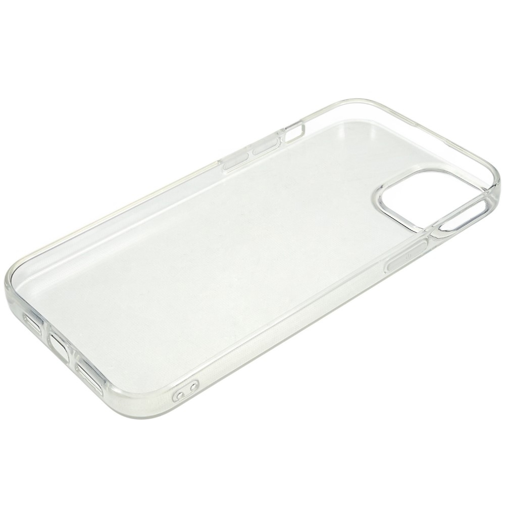 Průhledný gelový obal na iPhone 15 Plus - průhledný