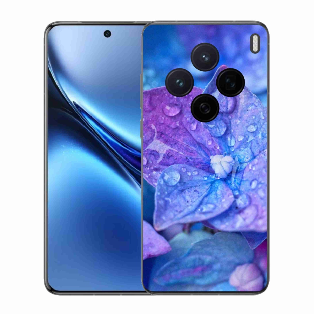 Gelový kryt mmCase na Vivo X200 5G - fialový květ