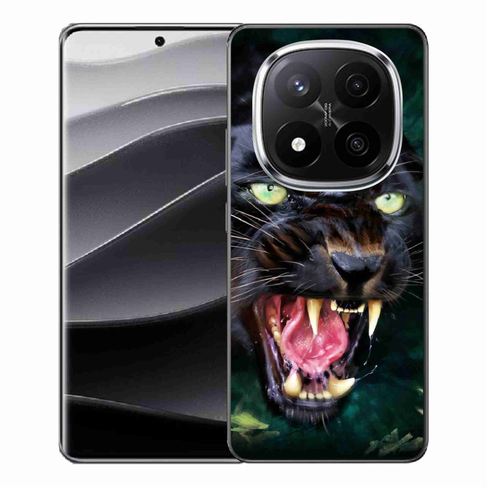 Gelový kryt mmCase na Xiaomi Redmi Note 14 Pro+ 5G - rozzuřený černý panter