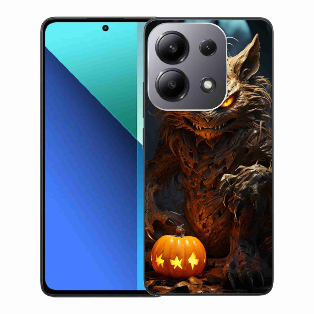 Gelový kryt mmCase na Xiaomi Redmi Note 13 - halloweenská příšera