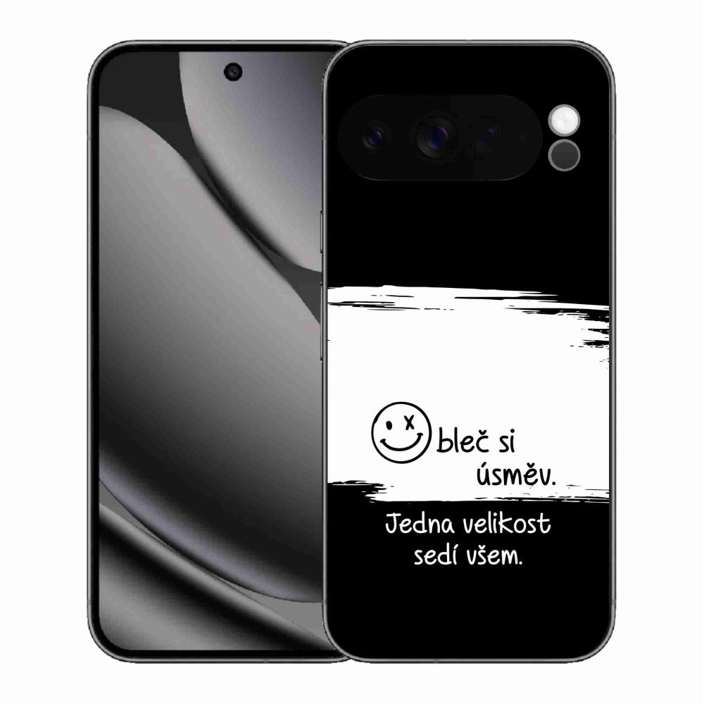 Gelový kryt mmCase na Google Pixel 10 Pro XL - vtipný text 8 bíločerné pozadí