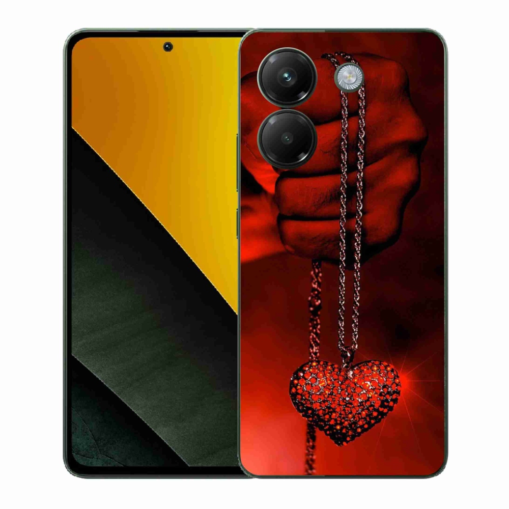 Gelový kryt mmCase na Xiaomi Poco M7 Pro 5G - náhrdelník