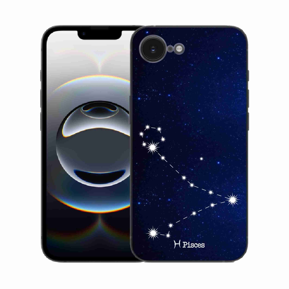 Gelový kryt mmCase na iPhone 16e - souhvězdí Ryby