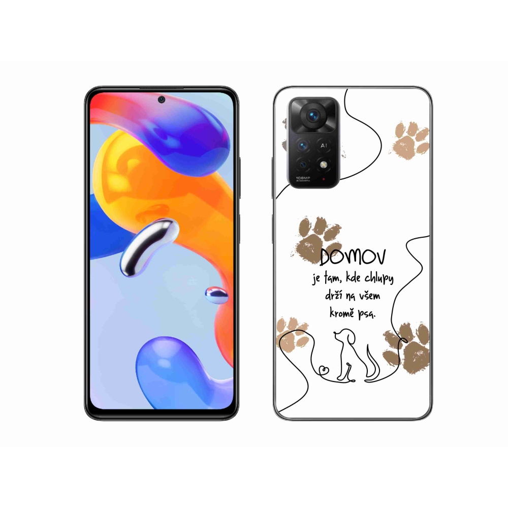 Gelový kryt mmCase na Xiaomi Redmi Note 11 Pro 4G/5G - psí motiv bílé pozadí