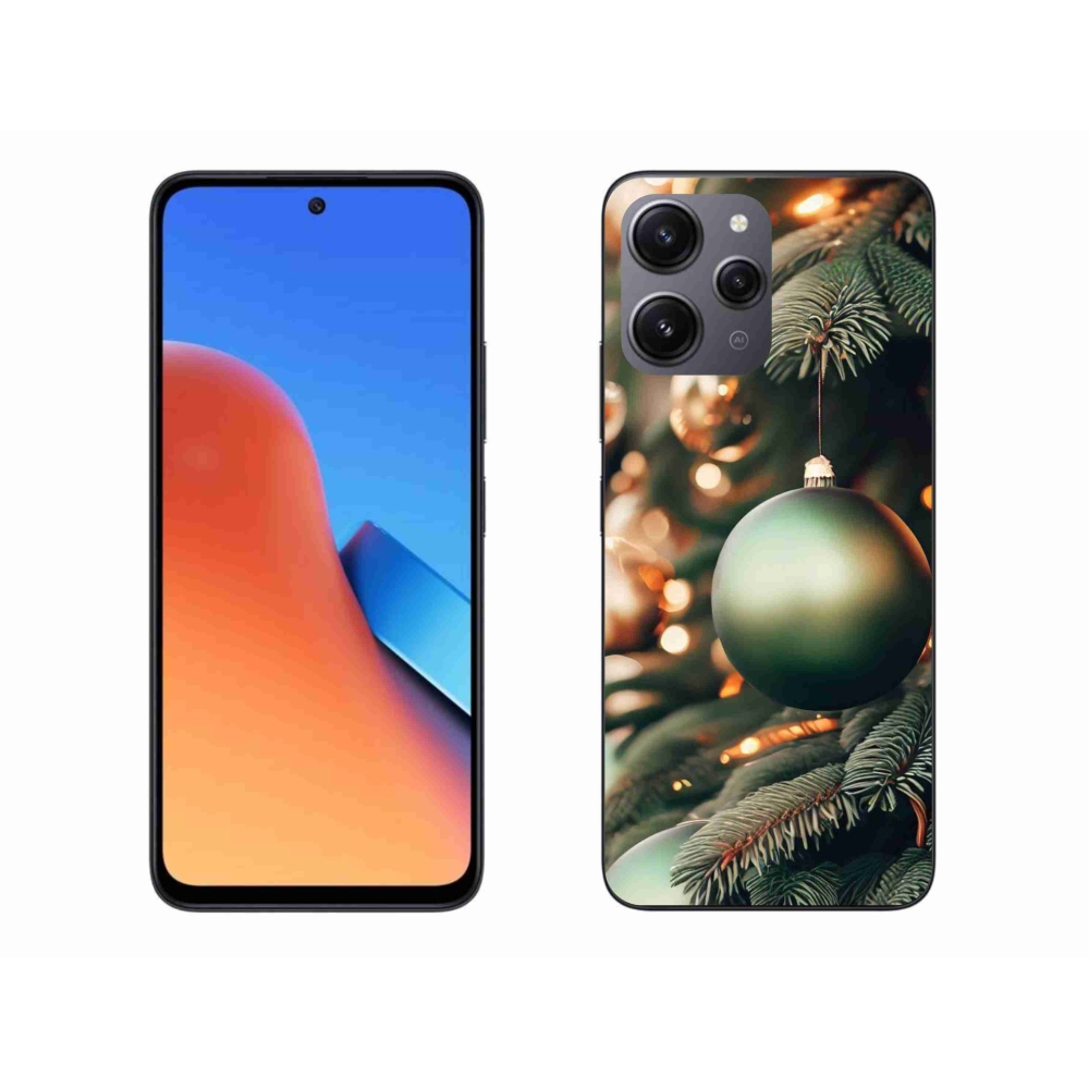 Gelový kryt mmCase na Xiaomi Redmi 12 - vánoční ozdoby 1