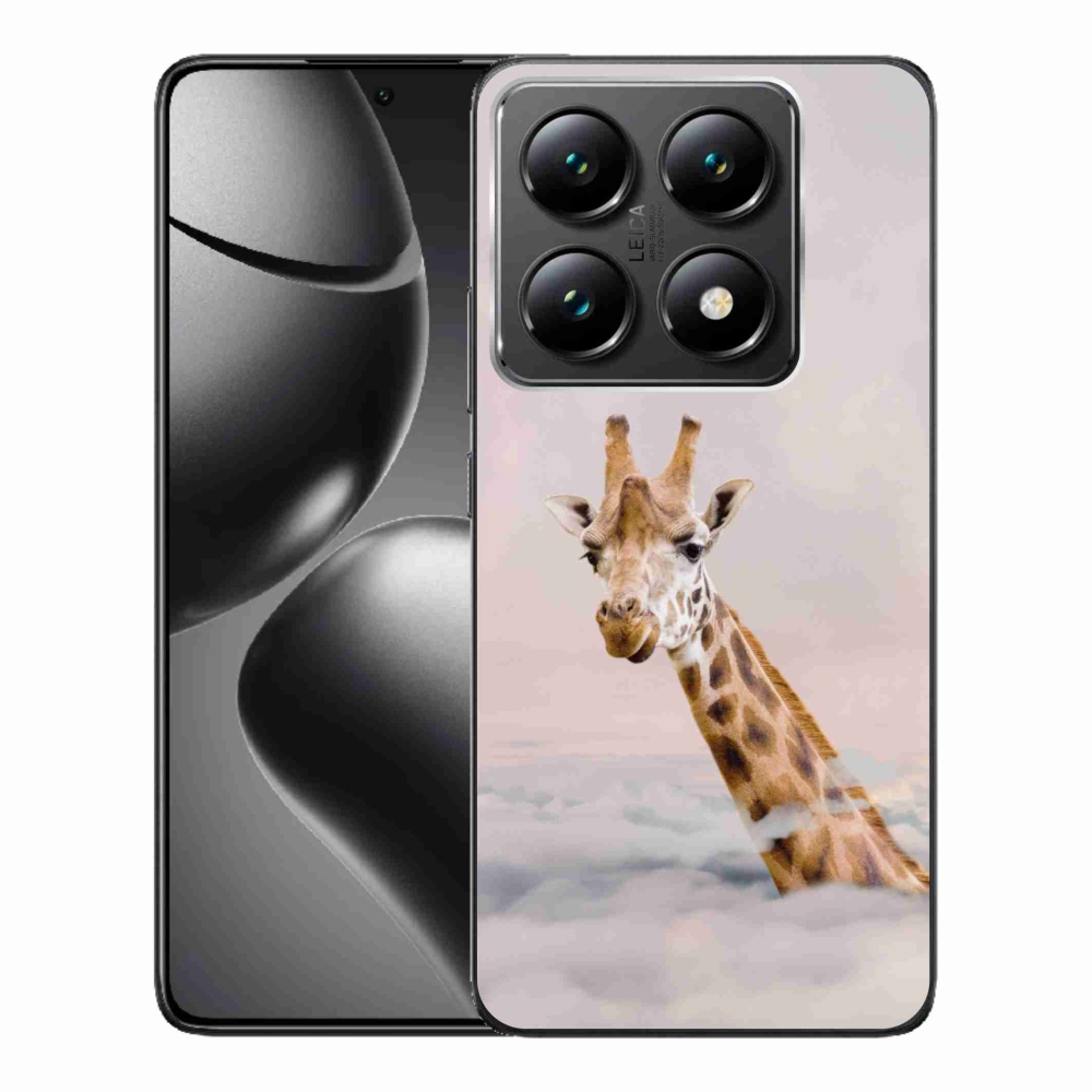 Gelový kryt mmCase na Xiaomi 14T Pro - žirafa v oblacích