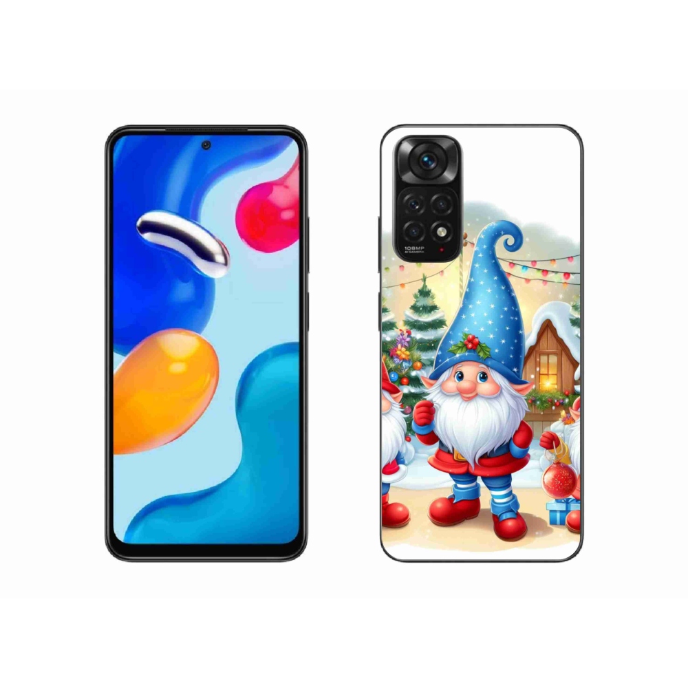 Gelový kryt mmCase na Xiaomi Redmi Note 11S 4G - vánoční skřítci