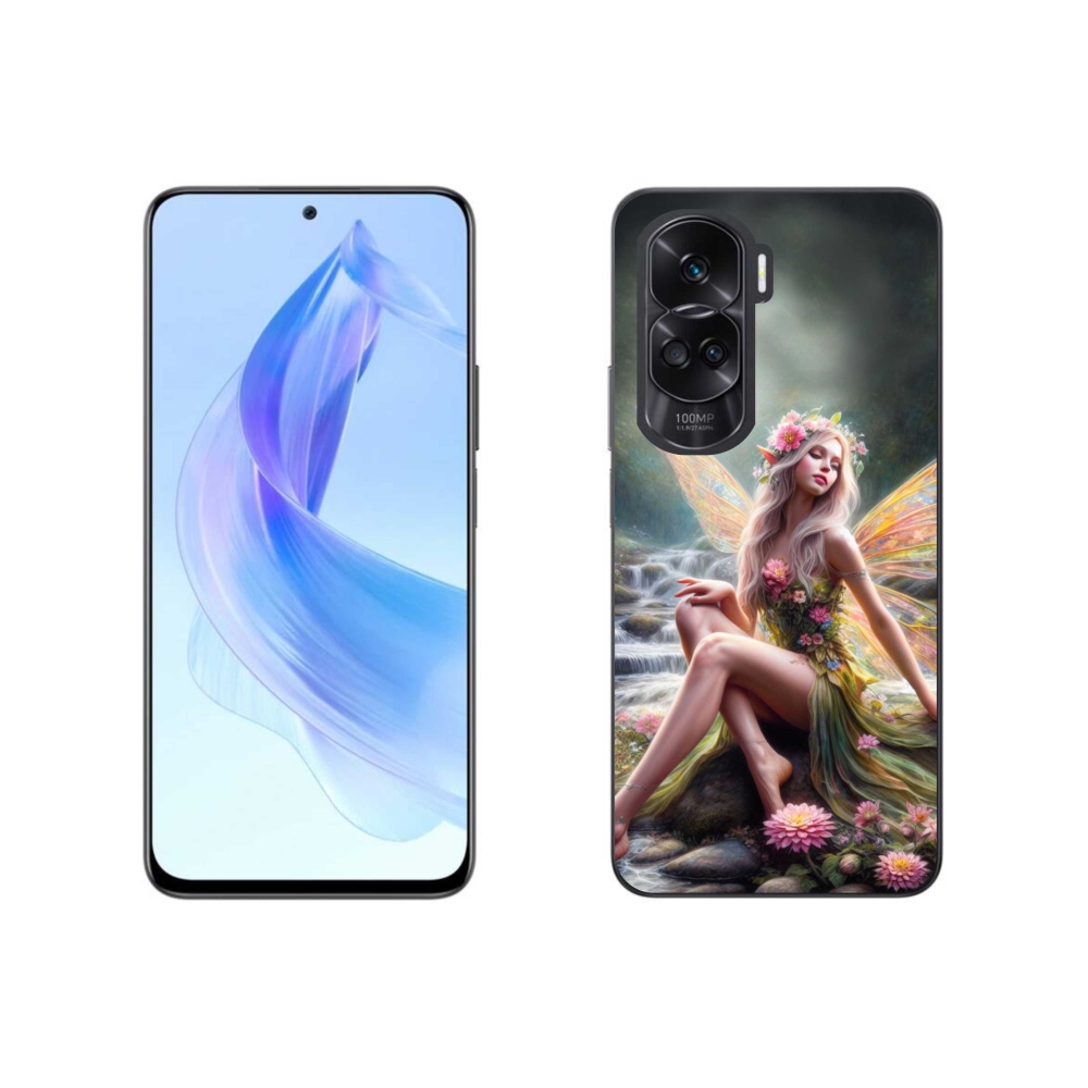 Gelový kryt mmCase na Honor 90 Lite - motýlí žena 1