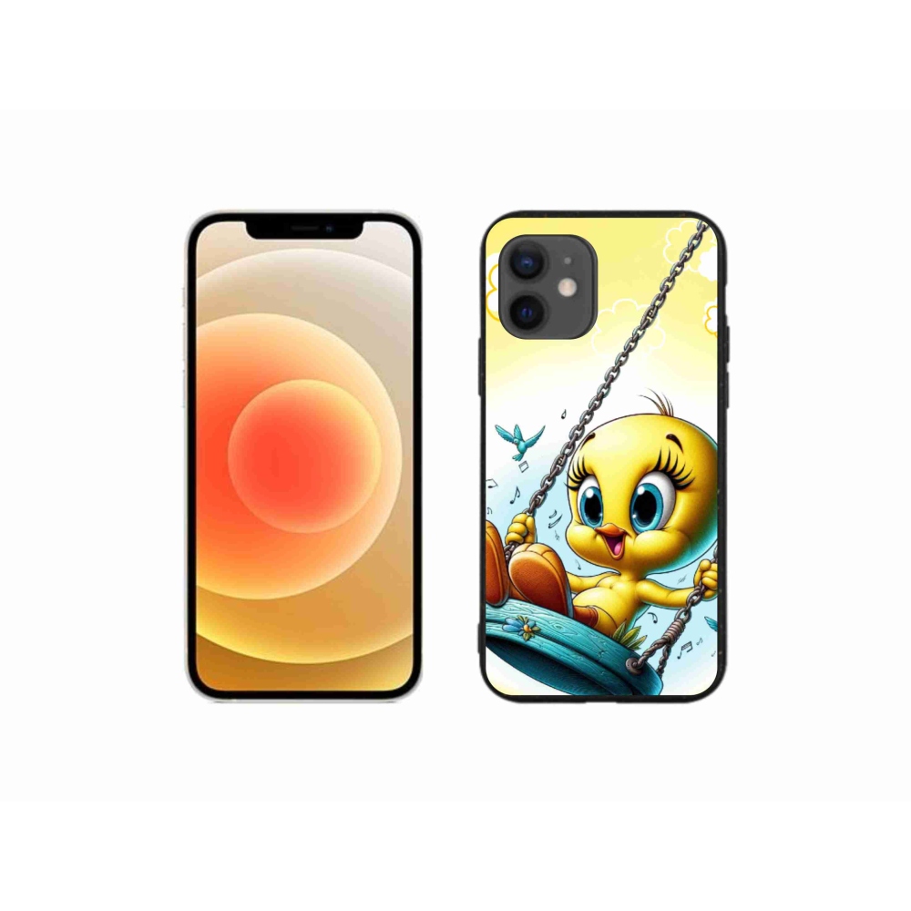 Gelový kryt mmCase na iPhone 12 mini - tweety